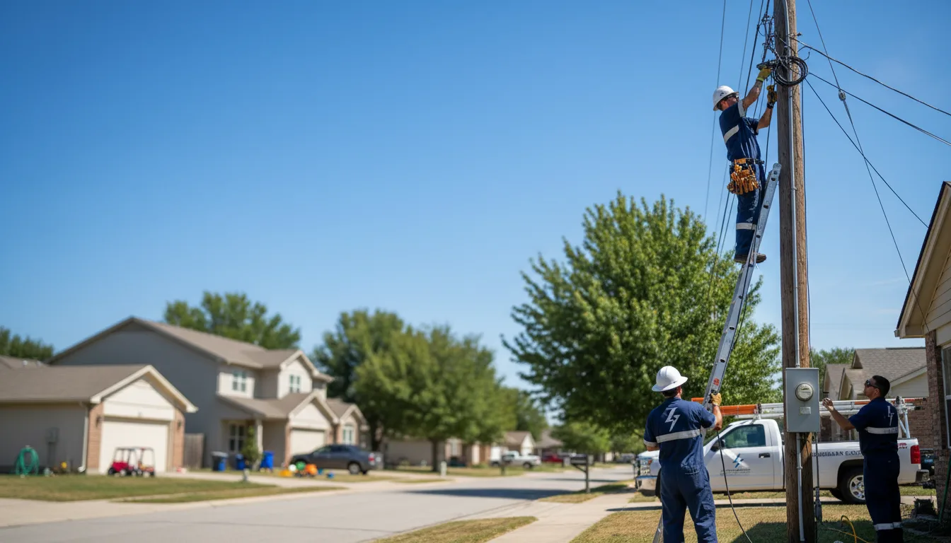 Residential electrician providing installation services in Cedarbluff, MS